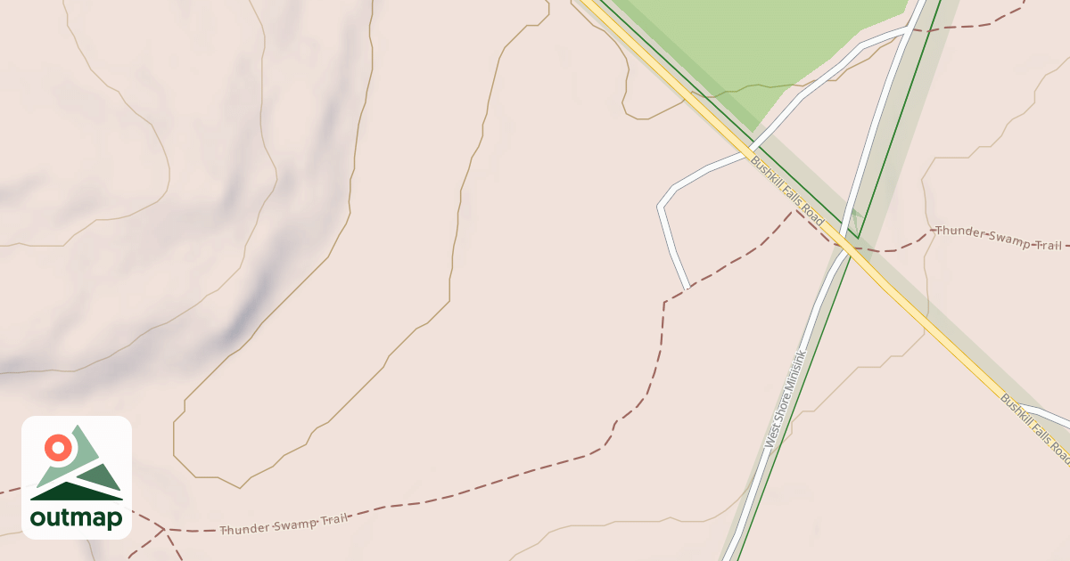 Map of Edgemere-Pecks Pond - Snowmobile Trails