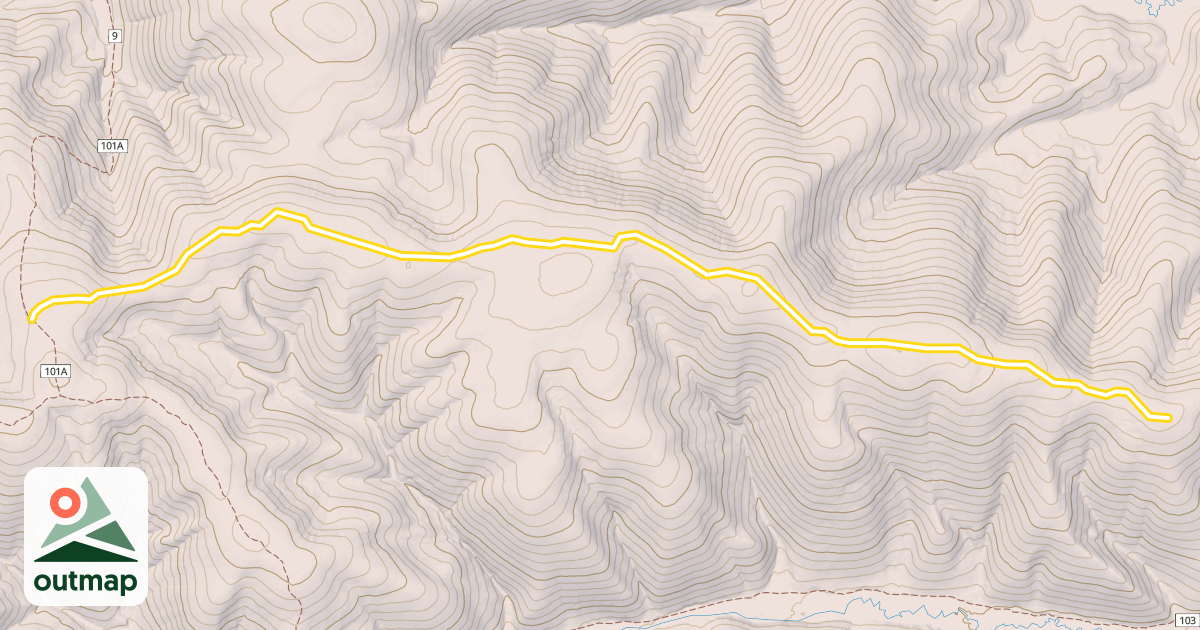 Map of May Creek Ridge