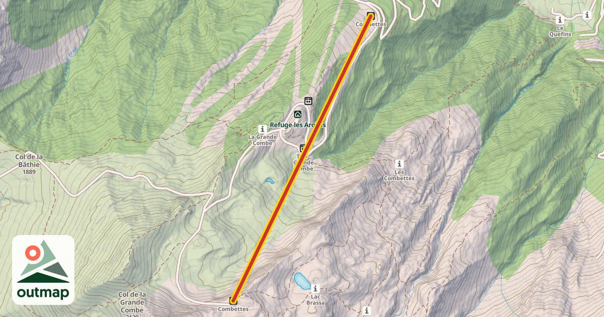 Map of TSF4 - Combettes