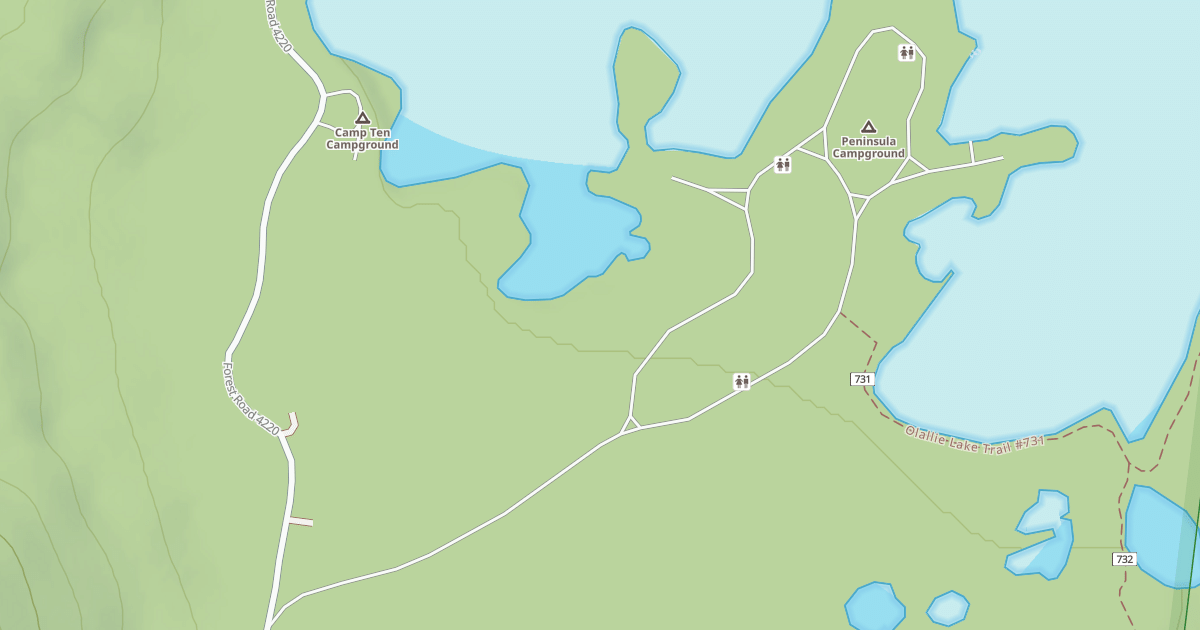Map preview of PENNINSULA CAMPGROUND