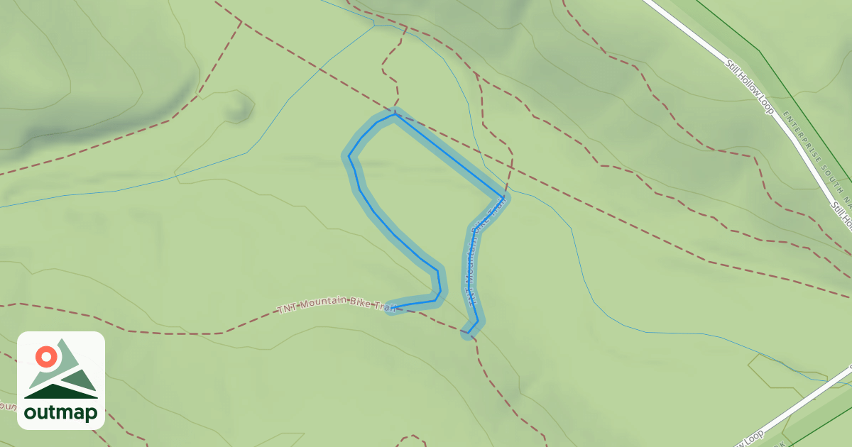 Map of TNT Mountain Bike Trail