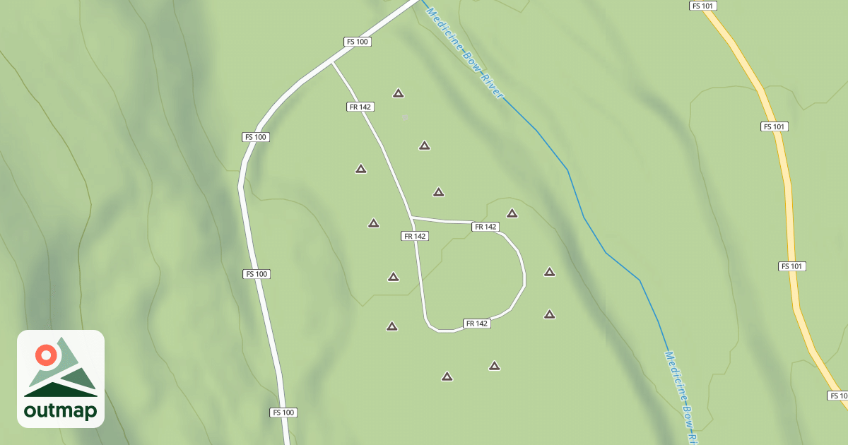 Map of BOW RIVER CG
