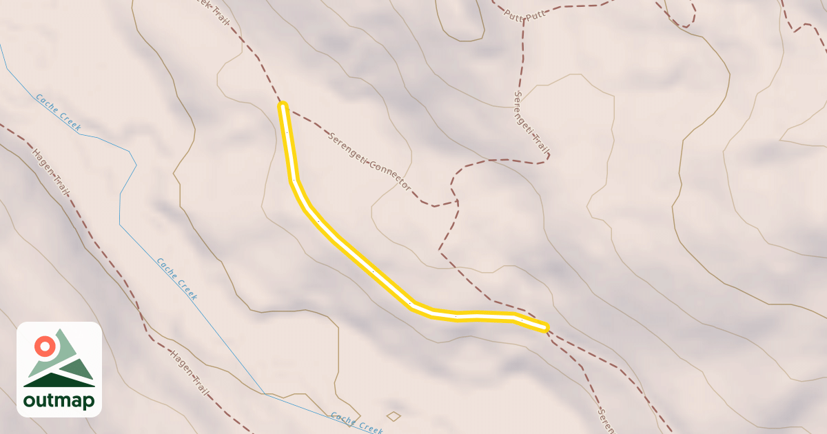 Map of Cache Creek Trail