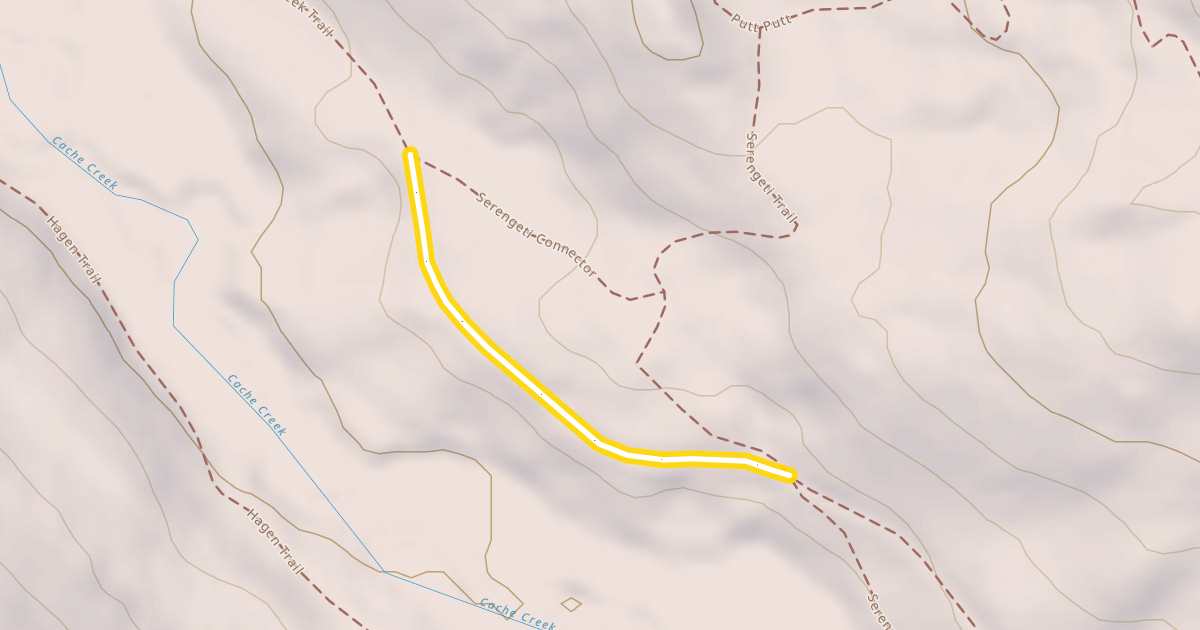 Map preview of Cache Creek Trail
