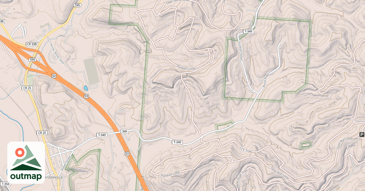 Map of Purdum Loop