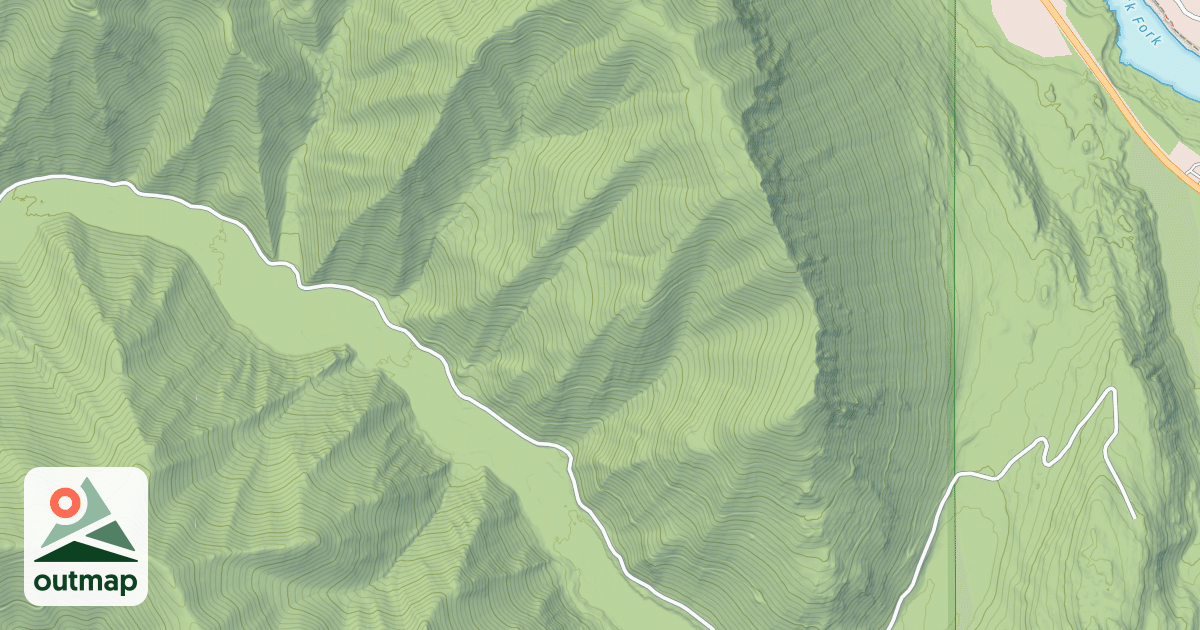 Map of FLATIRON RIDGE