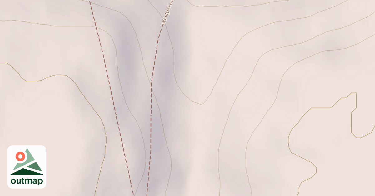 Map of Windy Creek Subsistence Ohv Trail