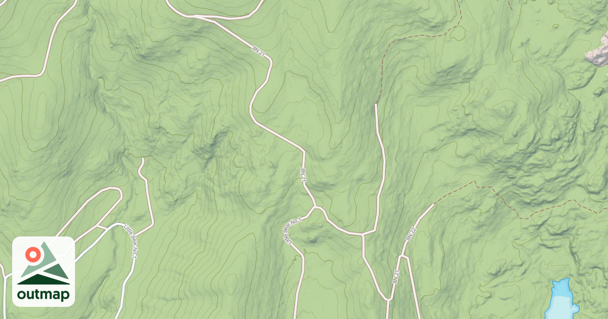 Map of SUGAR PINE TIE
