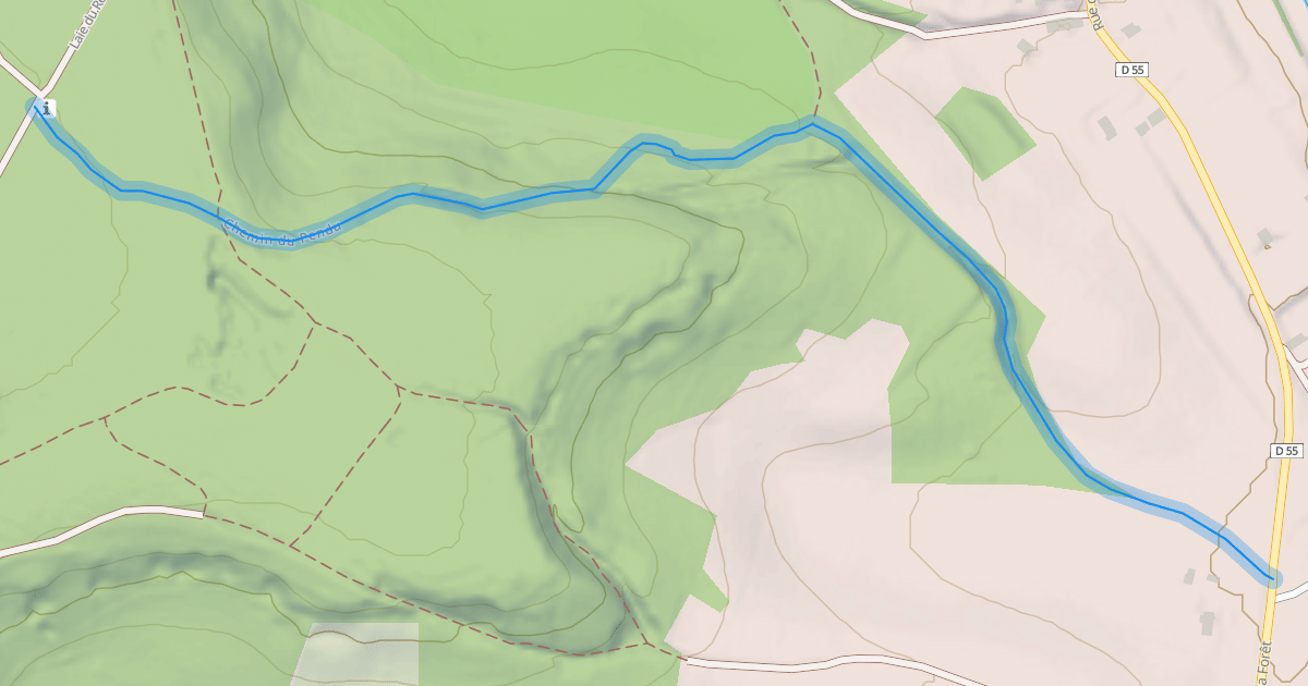 Map preview of Chemin du Pendu