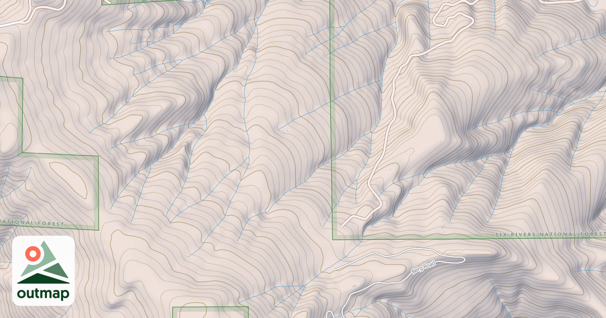 Map of THREE CREEKS