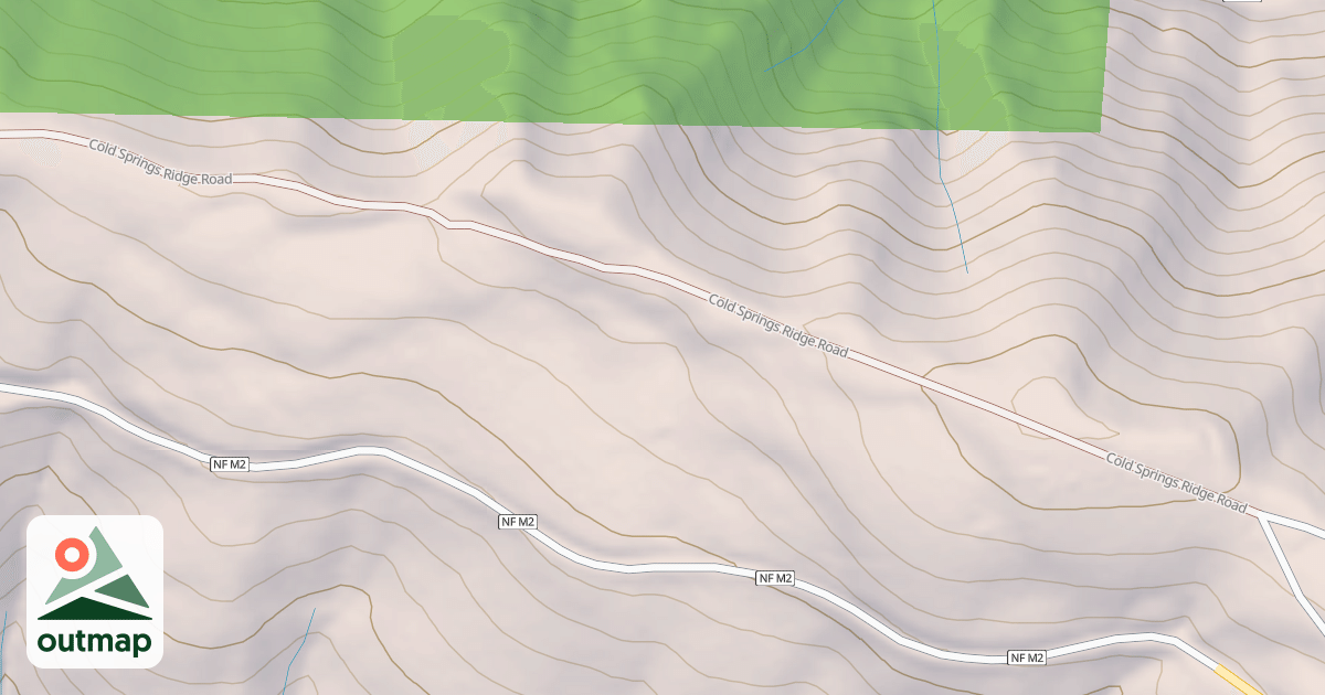Map of COLD SPRINGS RIDGE