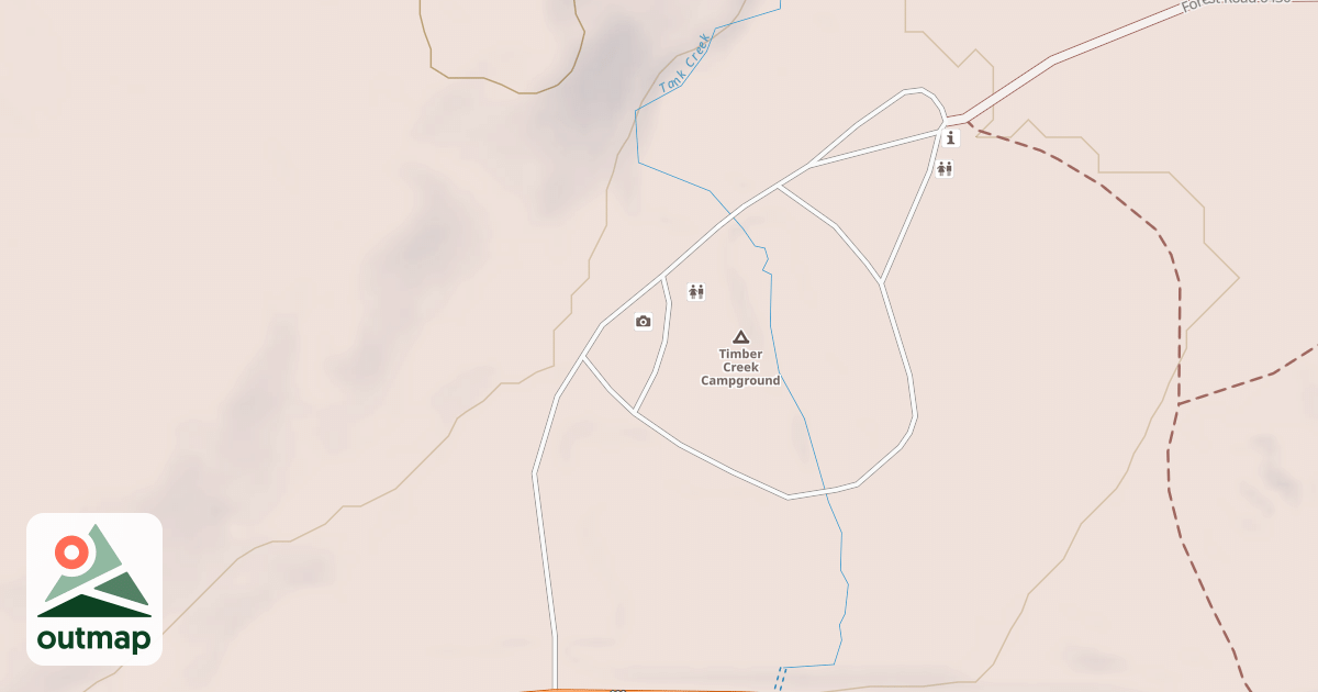 Map of TIMBER CREEK RECREATION AREA