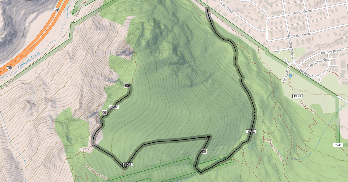 Map preview of Mount Royal Trail