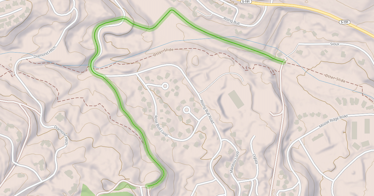 Map preview of Rising Bull Access