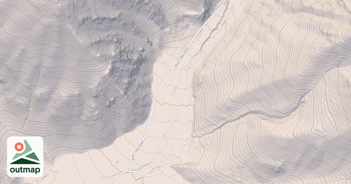 Map of BLUE CREEK