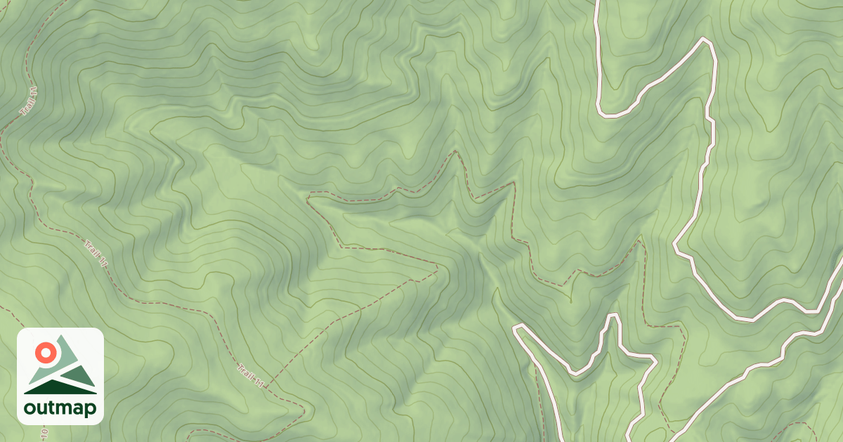 Map of USFS Motor Vehicle Use Map Trails 10545