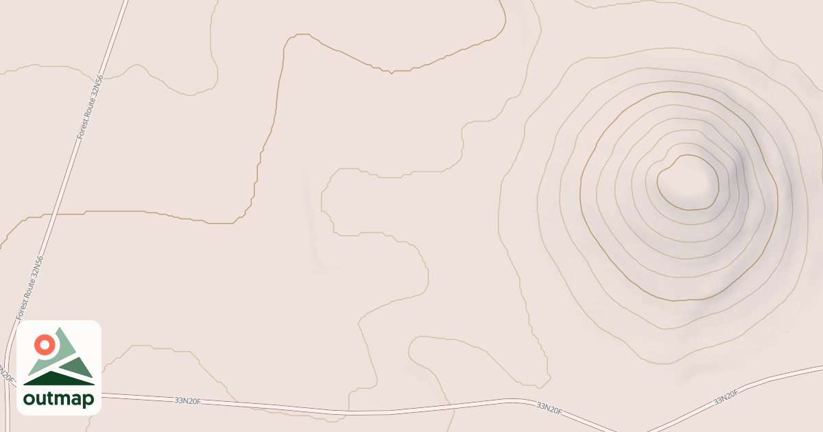 Map of CINDER PIT SPUR