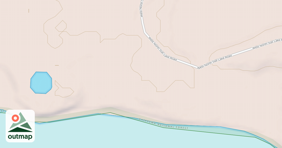 Map of DEAD HORSE LK CARRY-IN ACCESS