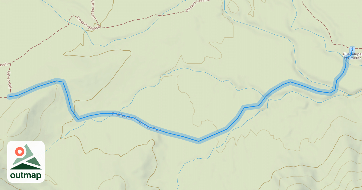Map of Guadalupe Perimeter Trail