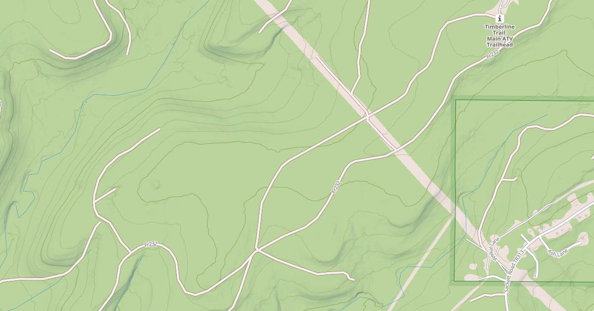 Map preview of Timberline Atv Warmup Loop W