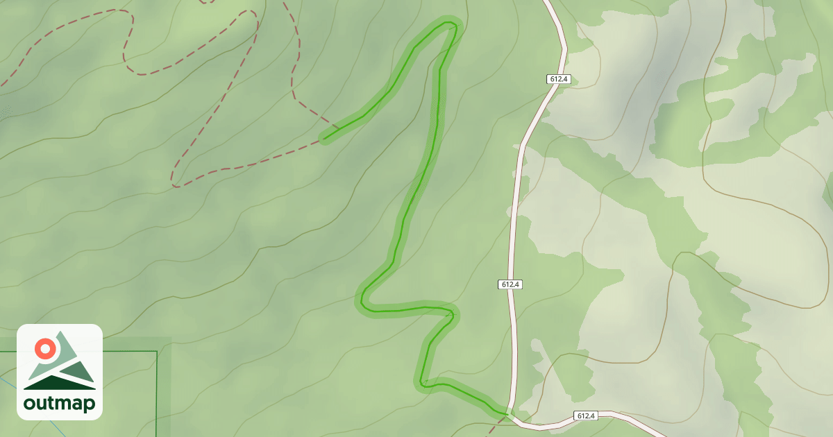 Map of Upper Dan's Trail