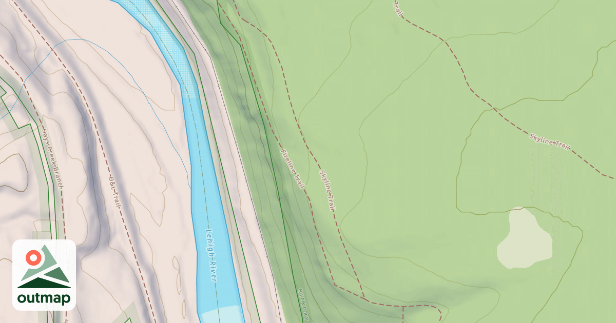 Map of Hickory Run State Park Trails