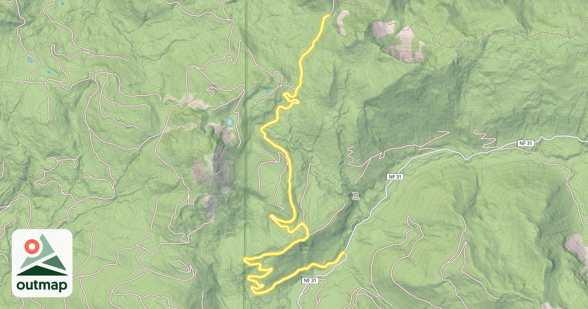 Map of Forest Road 3140