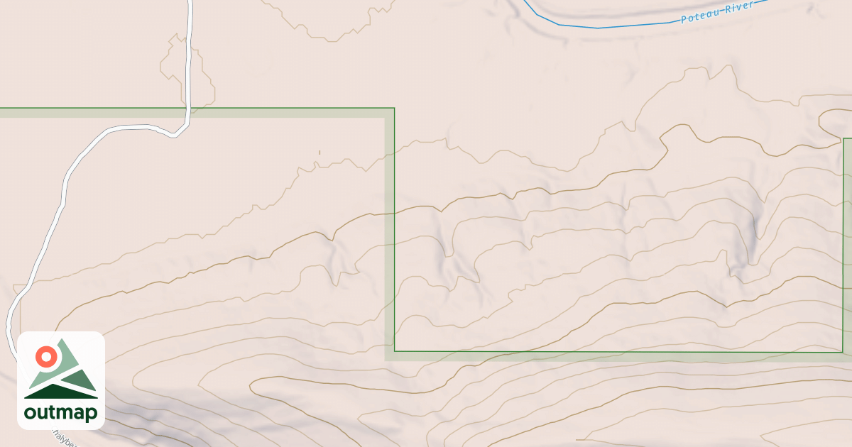 Map of POTEAU RIVER
