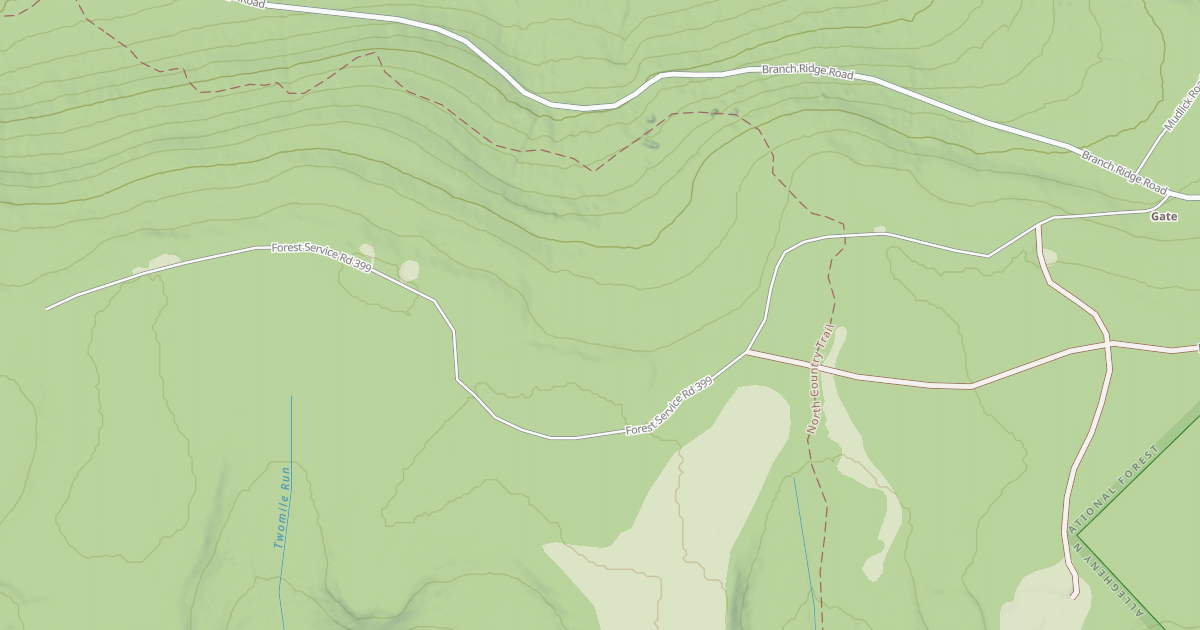 Map preview of THREE MILE