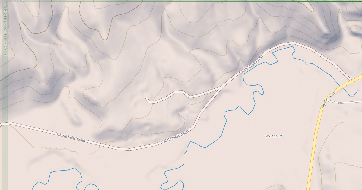 Map preview of CASTLE CREEK