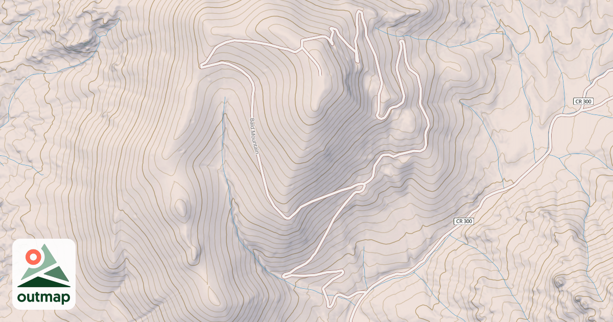 Map of BALD MTN SPUR