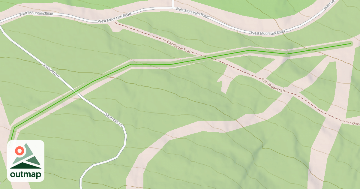 Map of West Mountain Crosscut