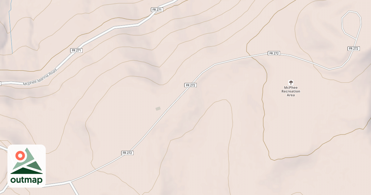 Map of MCPHEE OVERLOOK