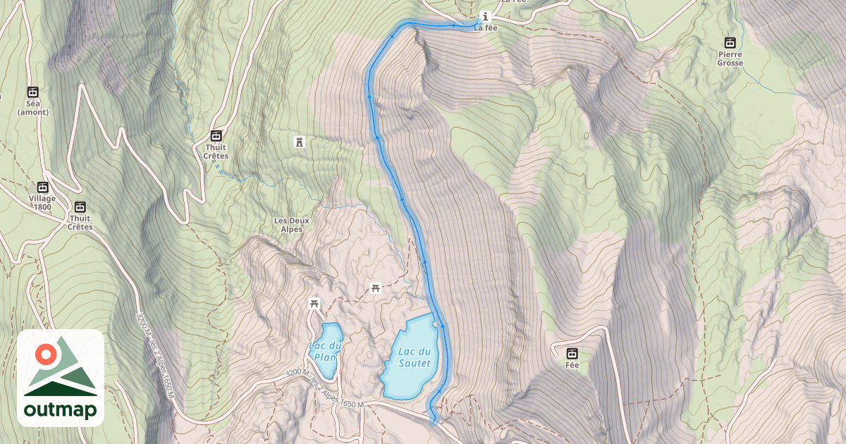 Map of Route de la Fée