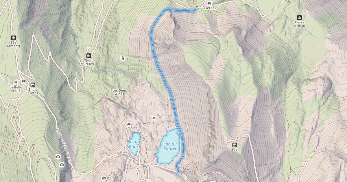 Map preview of Route de la Fée