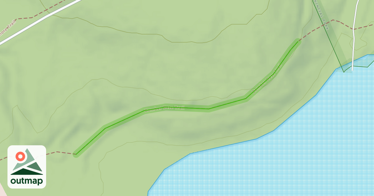 Map of Bomber Base Trail