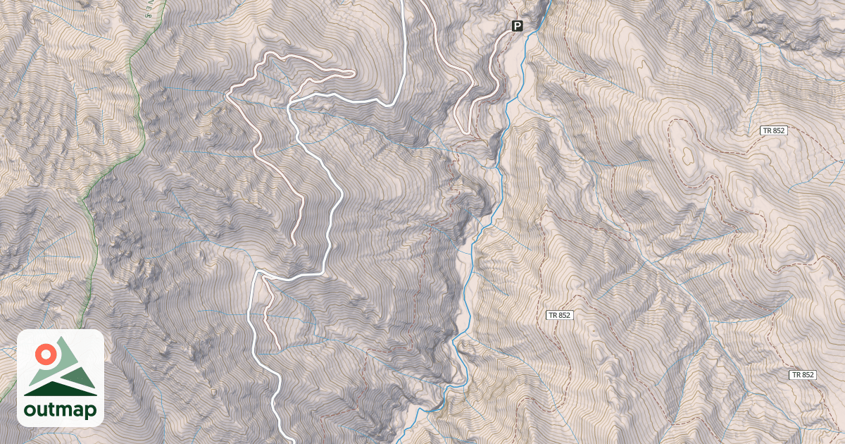 Map of USFS Motor Vehicle Use Map Trails 19993