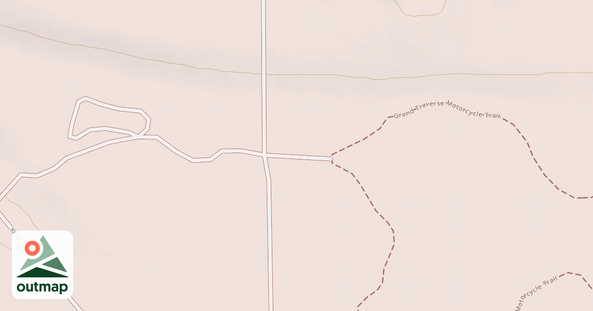 Map of Grand Traverse Motorcycle Trail