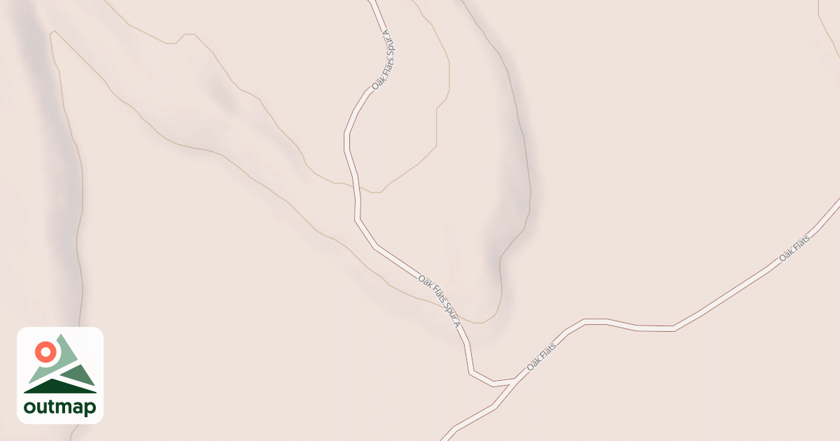 Map of OAK FLATS SPUR A