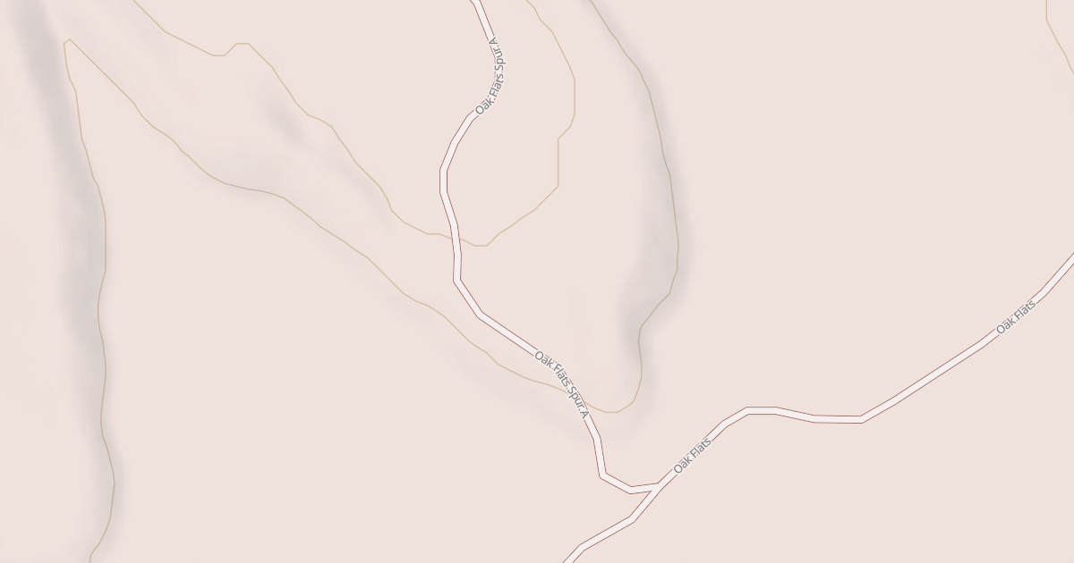 Map preview of OAK FLATS SPUR A