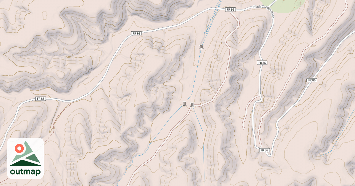 Map of USFS National Forest System Roads {377969F8-5906-4BB3-A05E-0F28F6658E3A}