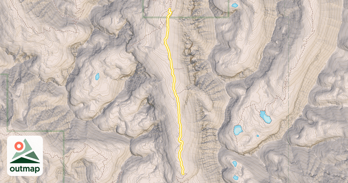 Map of Hyalite Creek Trail