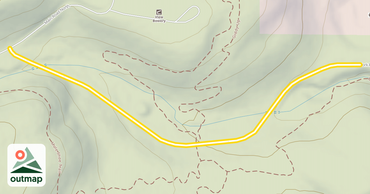 Map of North Fork Park Road