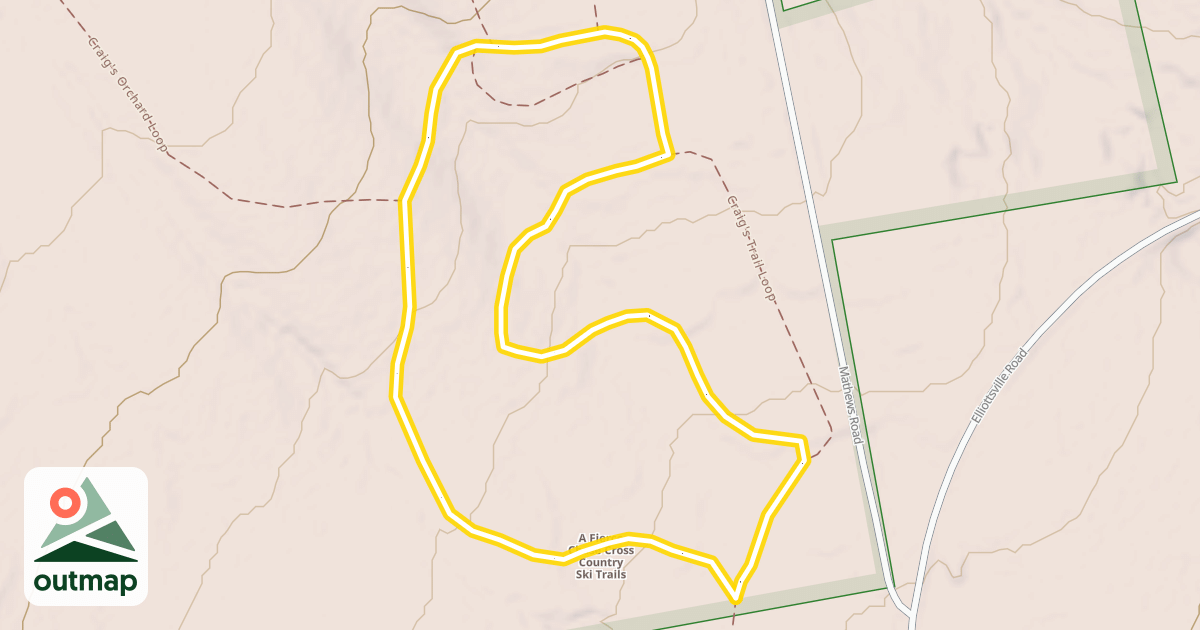 Map of Craig's Trail Loop