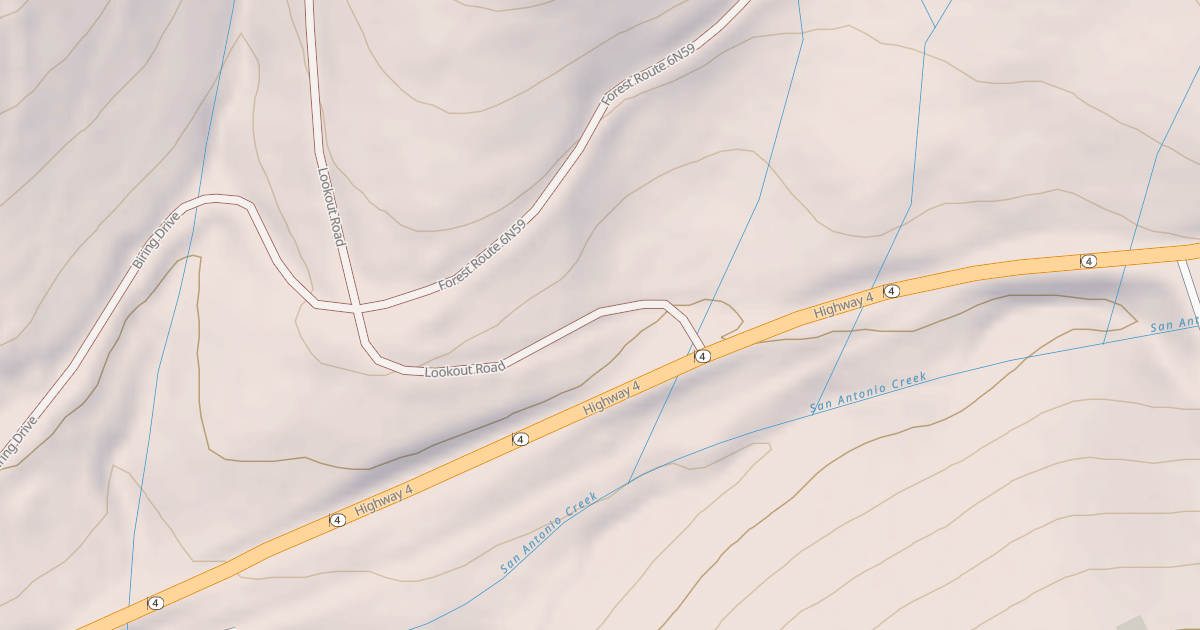 Map preview of USFS National Forest System Roads {F7538604-FA41-43EC-BF4C-ACBCC2B0DE8D}