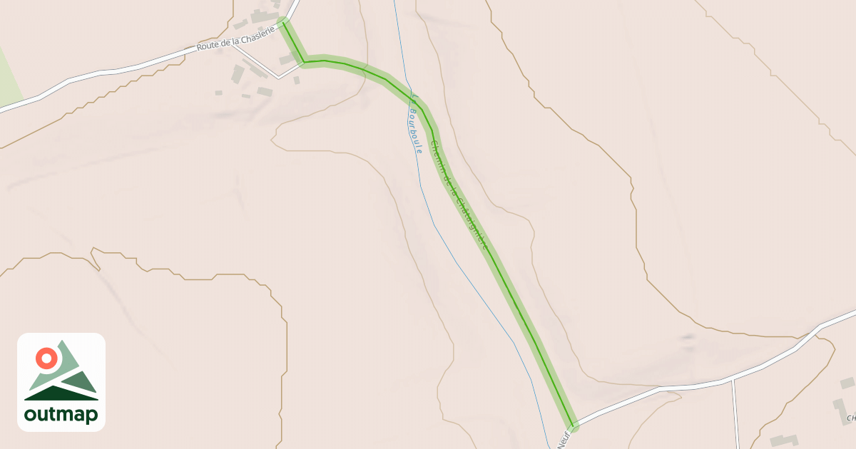 Map of Chemin de la Châtaignière