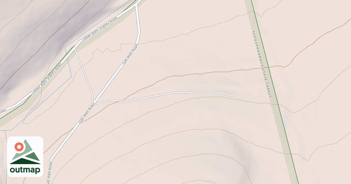 Map of Susquehannock State Forest Snowmobile Trails