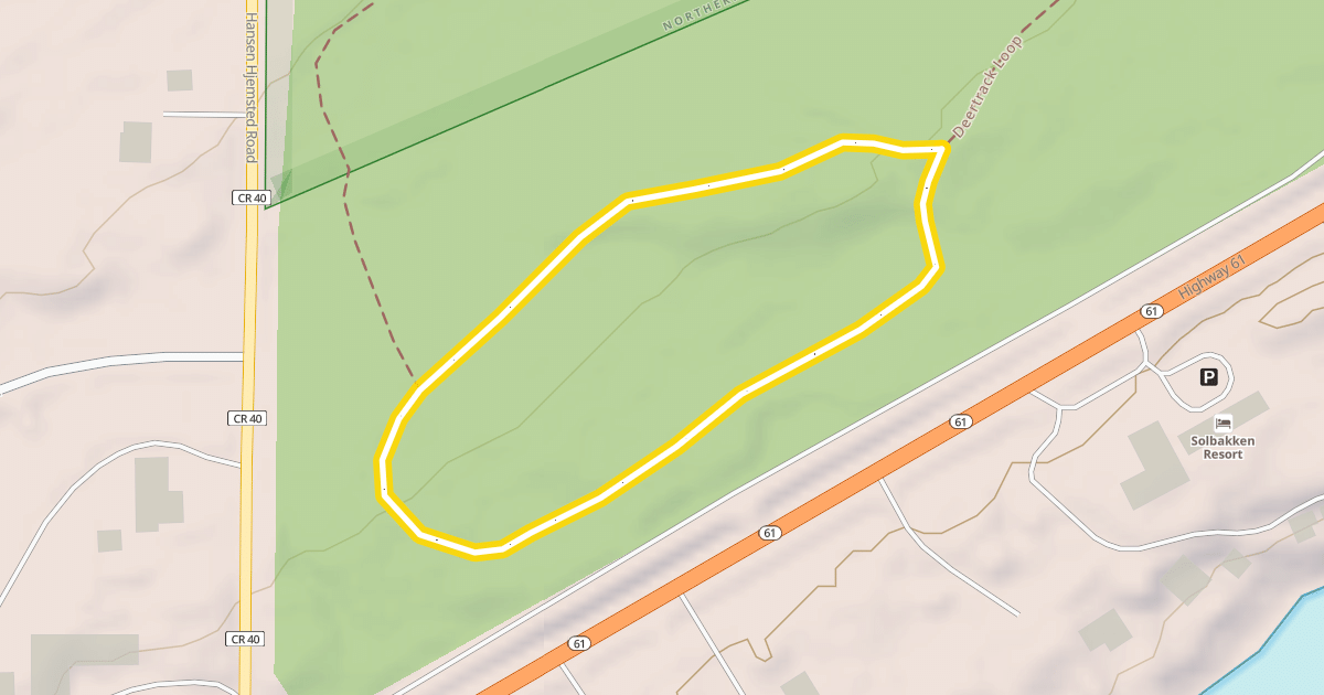 Map preview of Deertrack Loop
