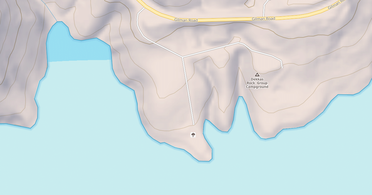 Map preview of DEKKAS ROCK ACCESS