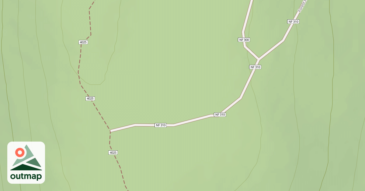 Map of USFS Motor Vehicle Use Map Roads {61DCE360-8A74-4106-BA5D-733013703C45}